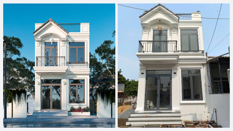 chi phí xây dựng nhà 2 tầng