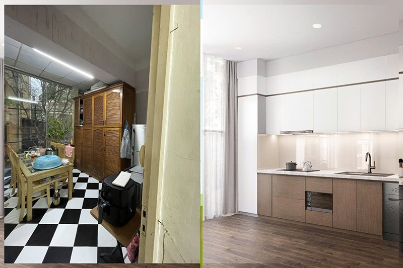 chi phí cải tạo nhà tập thể cũ