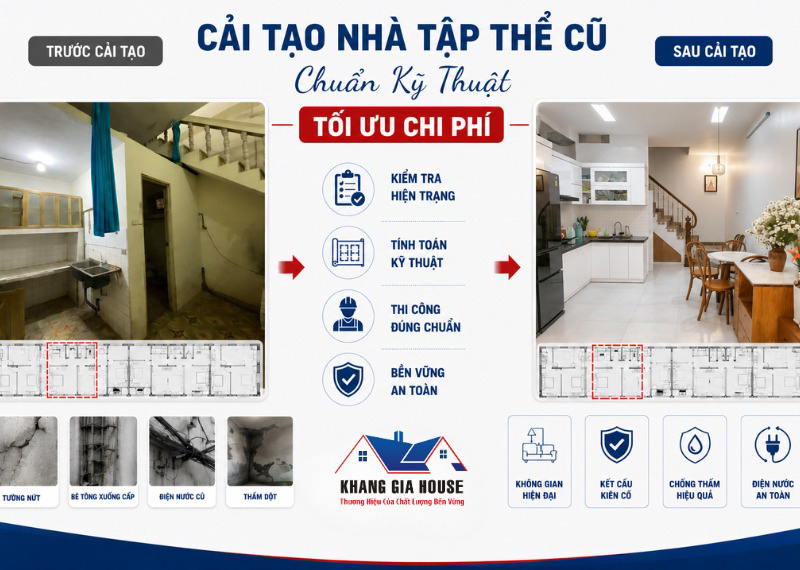 sửa chữa nhà tập thể cũ