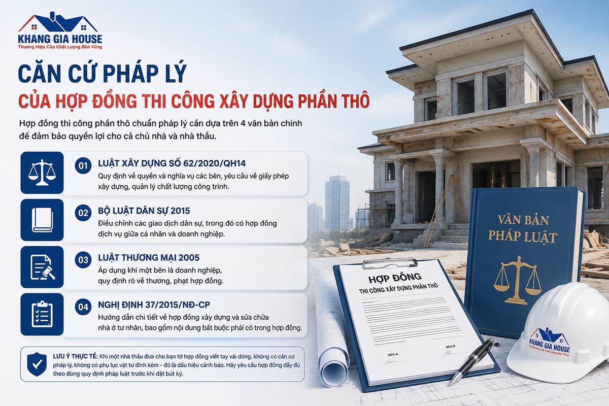 hợp đồng thi công xây dựng phần thô