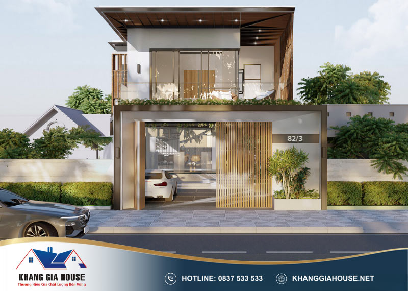 xây nhà 2 tầng 5x12m