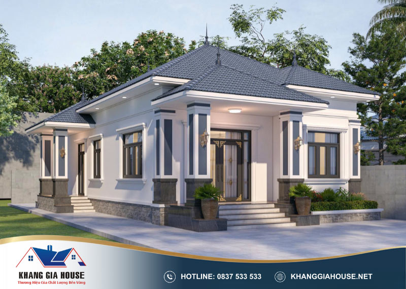 chi phí xây nhà cấp 4 mái thái 100m²