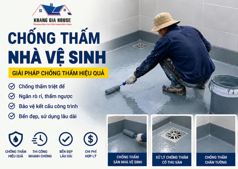 báo giá thi công chống thấm nhà vệ sinh